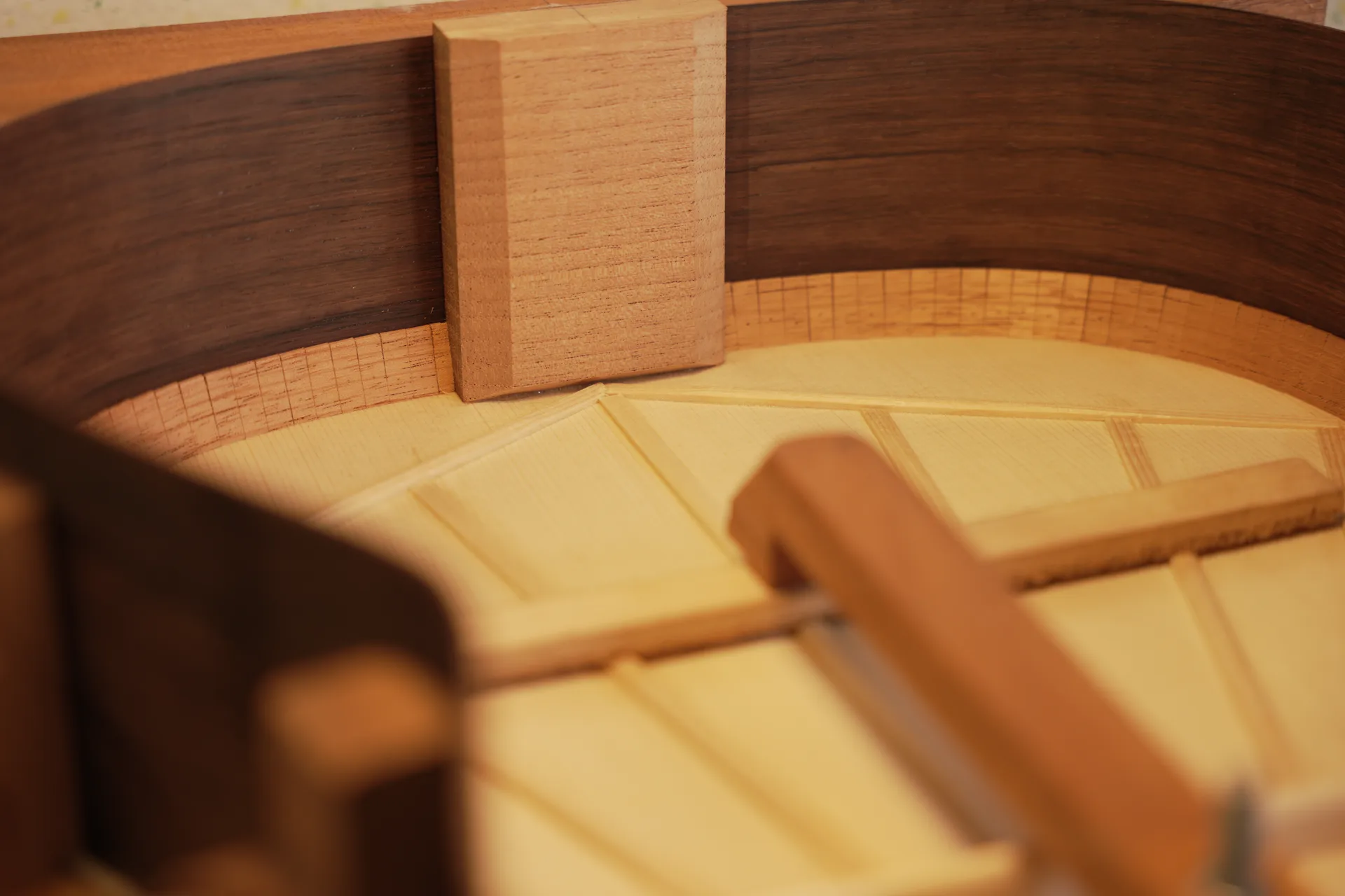 Each lining block carefully fitted without force